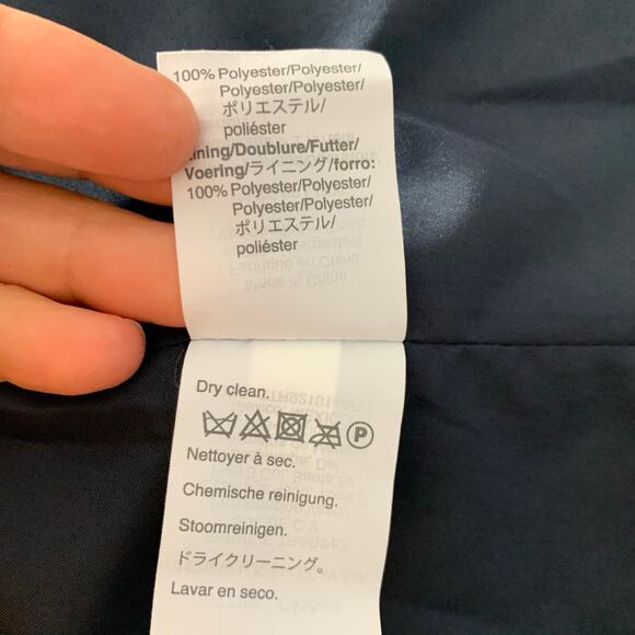 J. Crew Factory Navy Faux Fur Vest Size Small - Picture 9 of 9